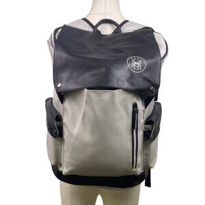 Spiderbracket Women’s Black & Gray Flap Closure Pocket Laptop Backpack Size M